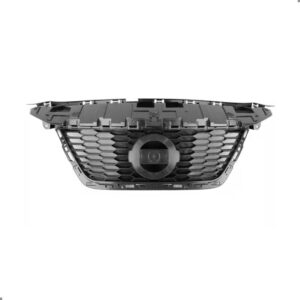 Grade Radiador Para Versa 2019 A 2021 Preta Sem Moldura Plástico