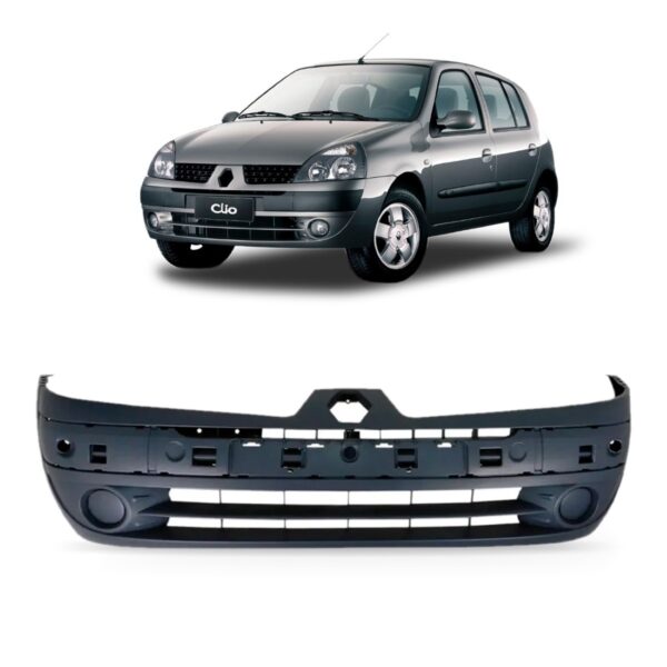 Parachoque Dianteiro Clio 2003 A 2006 Sem Furo 1a Linha  Preto