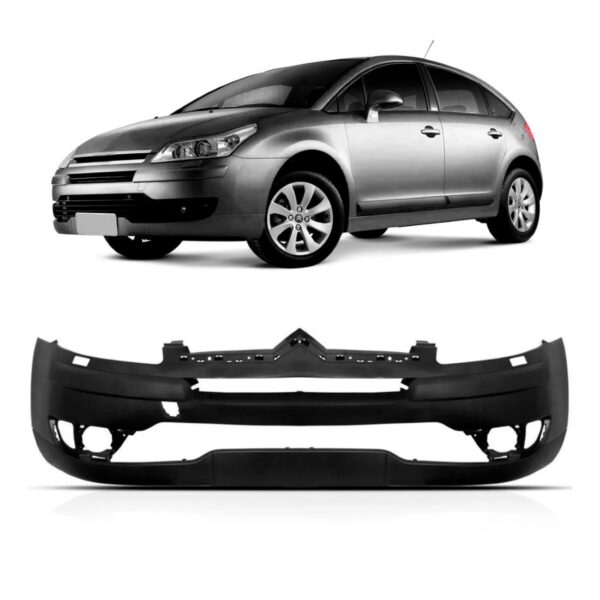 Parachoque Dianteiro C4 2007 2008 09 10 11 12 2013 1a Linha  Preto