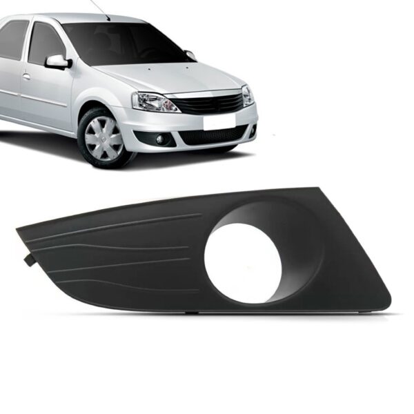 Moldura Farol Milha Logan 2010 2011 2012 2013 2014 Com Furo Lado Direito