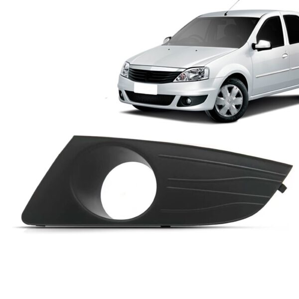 Moldura Farol Milha Logan 2010 2011 2012 2013 2014 Com Furo Lado Esquerdo