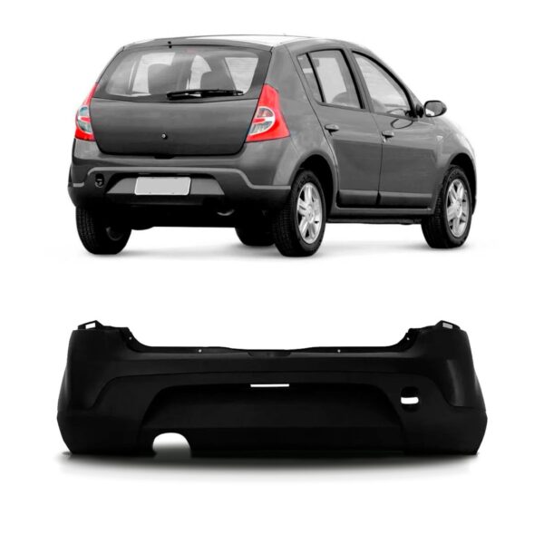 Parachoque Traseiro Sandero 2008 2009 2010 2011 1a Linha