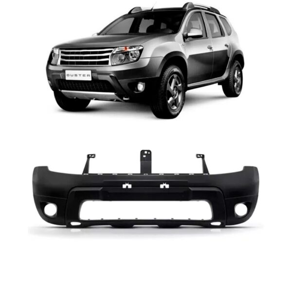 Parachoque Dianteiro Para Duster 2010 11 12 A 2015 Com Furo Preto