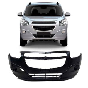 Parachoque Dianteiro Spin 2012 A 2018 Sem Furo 1a Linha Preto