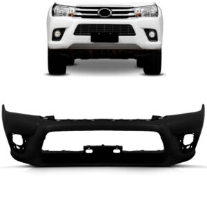 Parachoque Dianteiro Hilux 2016 A 2018 Cab Simples 1a Linha - Preto