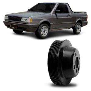 Polia Virabrequim Gol / Saveiro / Santana 95 Em Diante Ap --