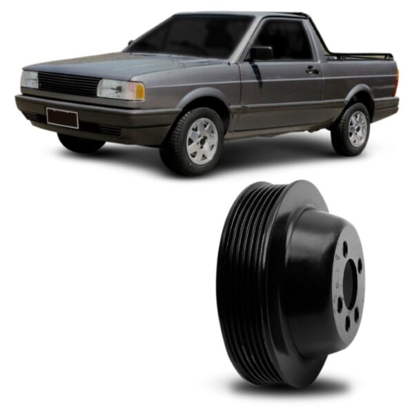 Polia Virabrequim Gol / Saveiro / Santana 95 Em Diante Ap --