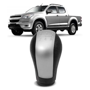 Bola Cambio 5 M Preta Com Tampa Cromada S-10 2012/2018 --