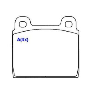 Pastilha Dianteira Kombi Todos