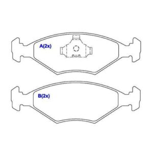 Pastilha Dianteira Gol Voyage Parati Santana Versailles