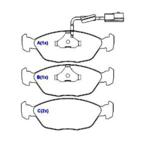 Pastilha De Freio Diant. Gol 2.0 E Gti 16v 95/... Syl 1235