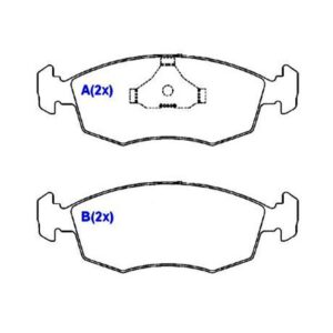 Pastilha Dianteira Com Alarme Gol Gti Santana Versailles