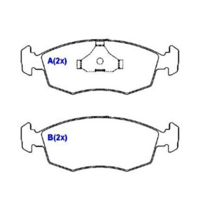 Pastilha Dianteira Gol 2.0 Gti Logus Pointer Escort Xr3