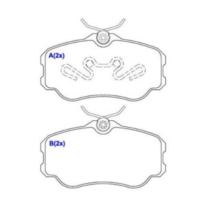 Pastilha Dianteira Gol Gti Parati Santana Versailles Royalle