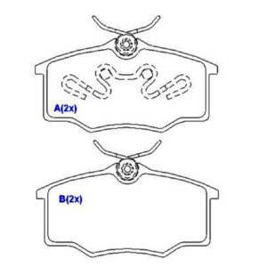 Pastilha Dianteira Com Mola Gol 96 Em Diante Parati 1.6 1.8