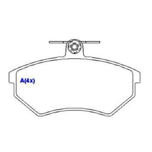 Pastilha Dianteira Golf Gl 1.8 Glx A4 1995 Em Diante