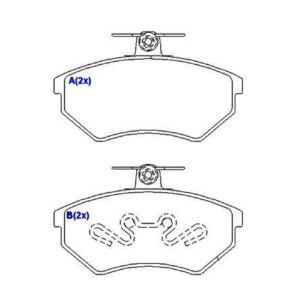 Jogo De Pastilha De Freio Dianteiro Passat / Variant 2.0 95/