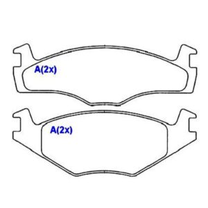 Pastilha Dianteira Golf Gl 1.8 Disco Solido Mexicano