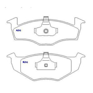 Pastilha Dianteira Fina 16.5mm Golf Gl 1.8 Glx Gti Mexicano