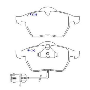 Pastilha Dianteira Golf Gti 98 A 07 Passat Passat 94 A 97