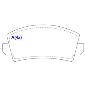 Pastilha Dianteira Bananinha Corcel Belina Pampa 147 Spazio