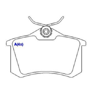 PASTILHA TRASEIRA GOLF PASSAT 2.0 IBIZA A3 307 308 C4 LOUNGE 13 ... SAVEIRO 15 ...