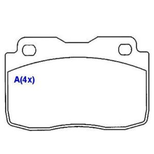 Pastilha Dianteira Del Rey Scala Belina 147 Spazio Oggi