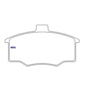 Pastilha Dianteira Del Rey Scala 1983 Ate 1991 Monza Kadett