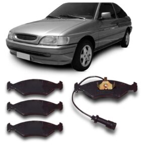 PASTILHA DIANTEIRA 2 CONECTORES COM ALARME ESCORT 83 86