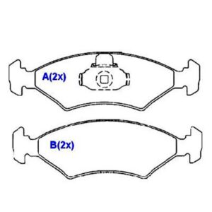 Pastilha Dianteira Fiesta 1.0 1.3 Ka 1.0 1.3 1997 Em Diante