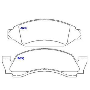 Pastilha Diant F1000 79/94 F2000 80/85 /c10/14 /veran --