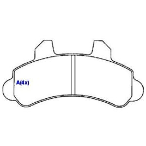 Pastilha Diant F1000 4x4 93 / 7-94 / D20 93 / 7-94 --