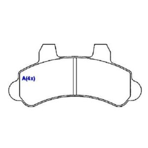 Jogo De Pastilha De Freio Dianteiro A20 C20 D20 Syl 1099