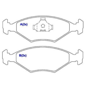 Pastilha Dianteira Uno 84 Ate 97 Premio Elba Fiorino
