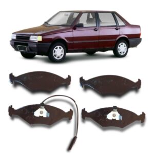 Pastilha Dianteira 1 Conector Com Alarme Uno Premio Fiorino