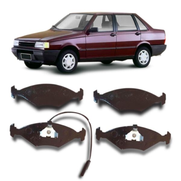 Pastilha Dianteira 1 Conector Com Alarme Uno Premio Fiorino