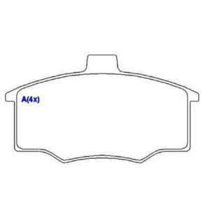 Pastilha Dianteira Uno Premio Elba 84 Ate 97 Fiorino Mille