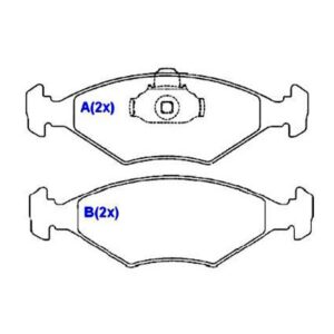 Pastilha Dianteira Palio 96 Ate 98 Siena Wekkend 97 Ate 98