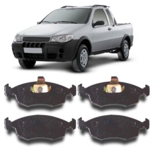 Pastilha Dianteira Siena Weekkend 16v Strada 2003 Em Diante