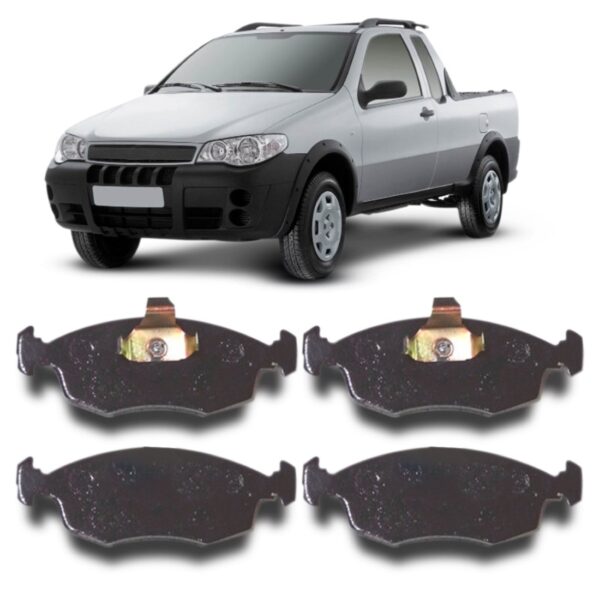 Pastilha Dianteira Siena Weekkend 16v Strada 2003 Em Diante