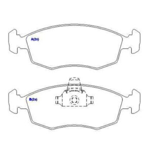 Pastilha Dianteira Siena Weekkend 16v Strada 2003 Em Diante