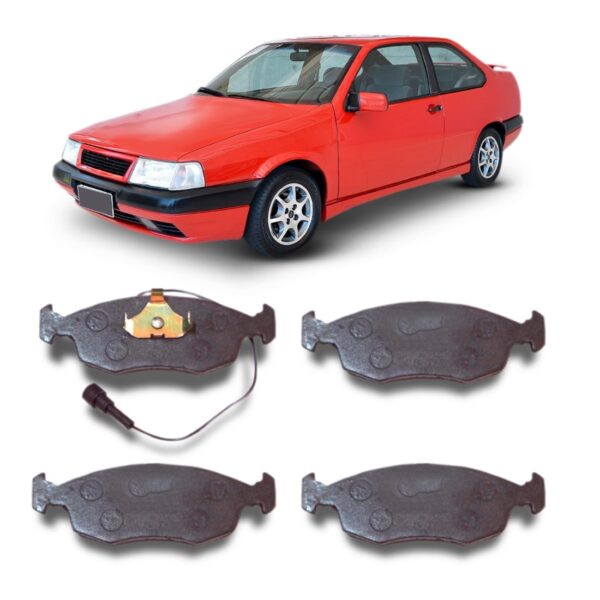 Pastilha Dianteira 2 Conectores Com Alarme Tempra Tipo 2.0