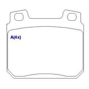 Pastilha Dianteira Opala / Caravan 79 / 92 --