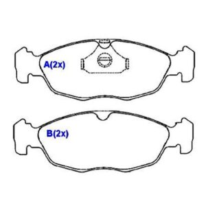 Pastilha Dianteira Corsa 1994 Em Diante Agile Celta