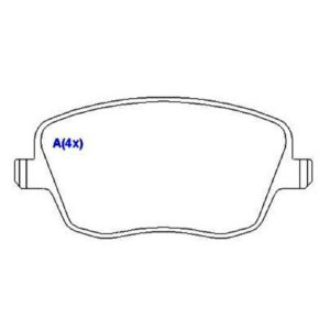 Pastilha Dianteira Polo 2.0 2002 A 2014 Aro 15