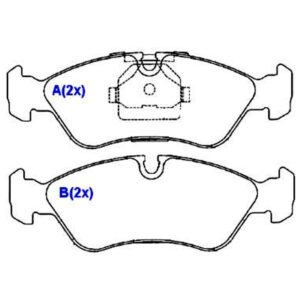 Pastilha Dianteira Omega Suprema Vectra Astra