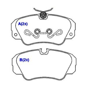 Pastilha Dianteira Omega Suprema 3.0 4.1 Todos
