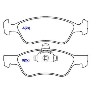 Pastilha Dianteira Astra Aro 13 1998 Em Diante