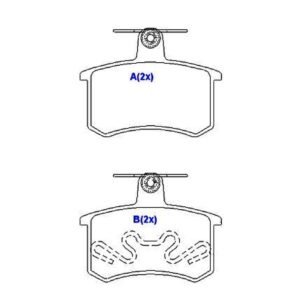 Pastilha Traseira Tempra Turbo 16v Alfa 164 16v Super 24v