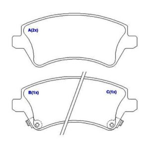 Pastilha Dianteira Corolla 2002 Ate 2008